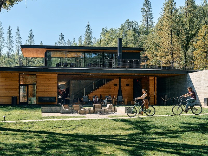 Lobby vom Airstreamer Camping Platz, Yosemite NP