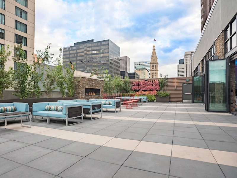 Die Terrasse im Hotel The Curtis