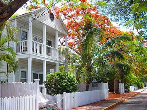 Außenansicht der Unterkunft in Key West