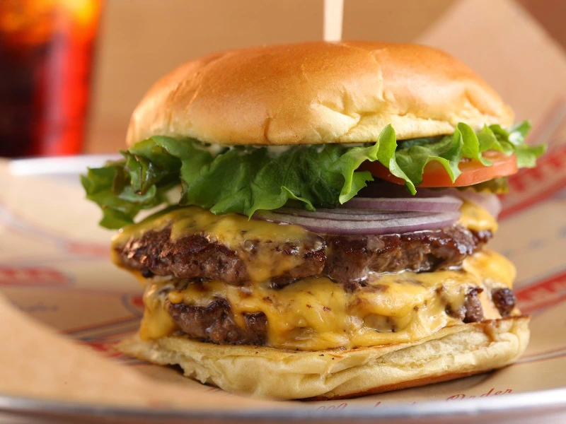 Authentischen Burger in Amerika Essen