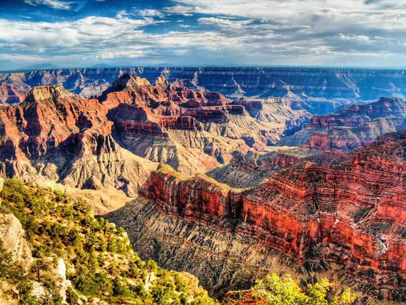 Aussicht vom Helikopter über den Grand Canyon