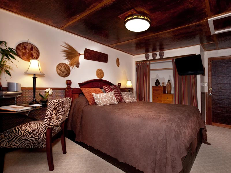 Die gemütlichen Zimmer in Volcano