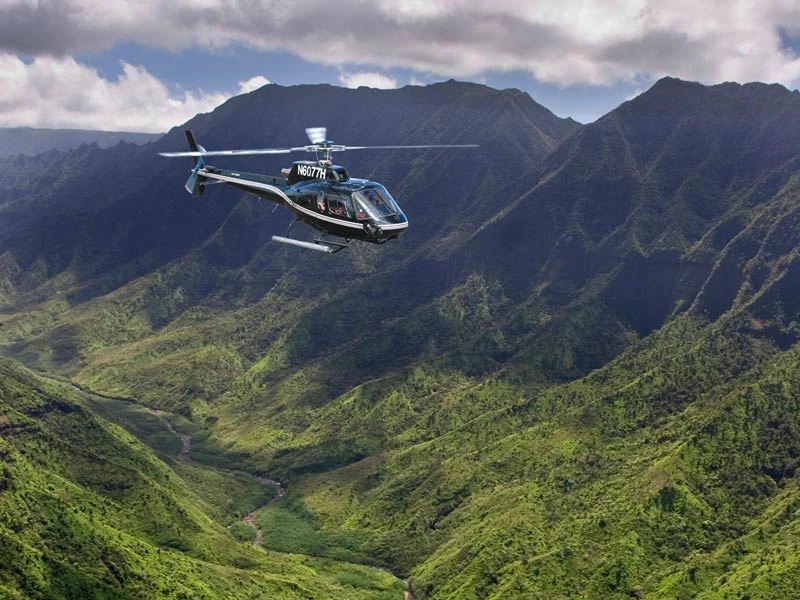 Helikopterflug über Hawaii