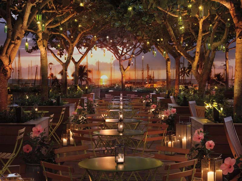 Restaurant auf Hawaii von außen