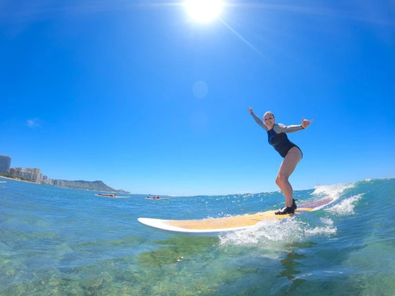 Surfen auf Waikiki