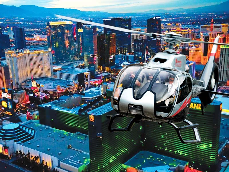 Mit dem Helikopter über Las Vegas