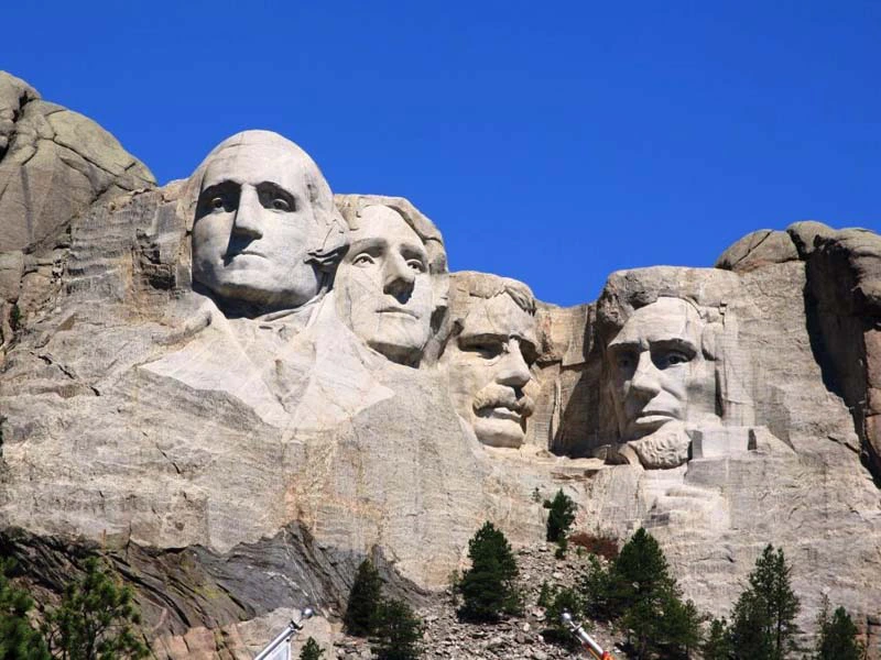 Blick auf den Mount Rushmore