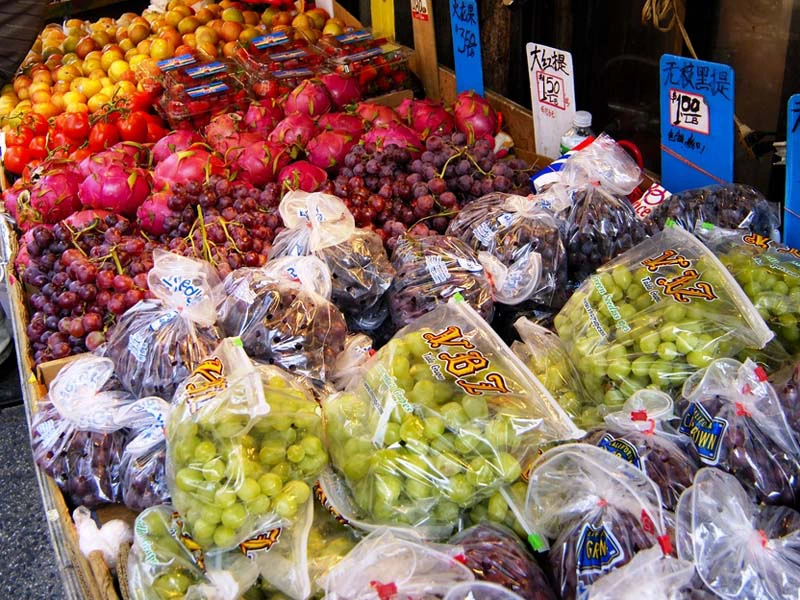 Obststand in Chinatown in San Francisco