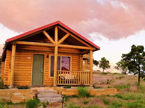 Hütte am Rande des Zions Nationalparks