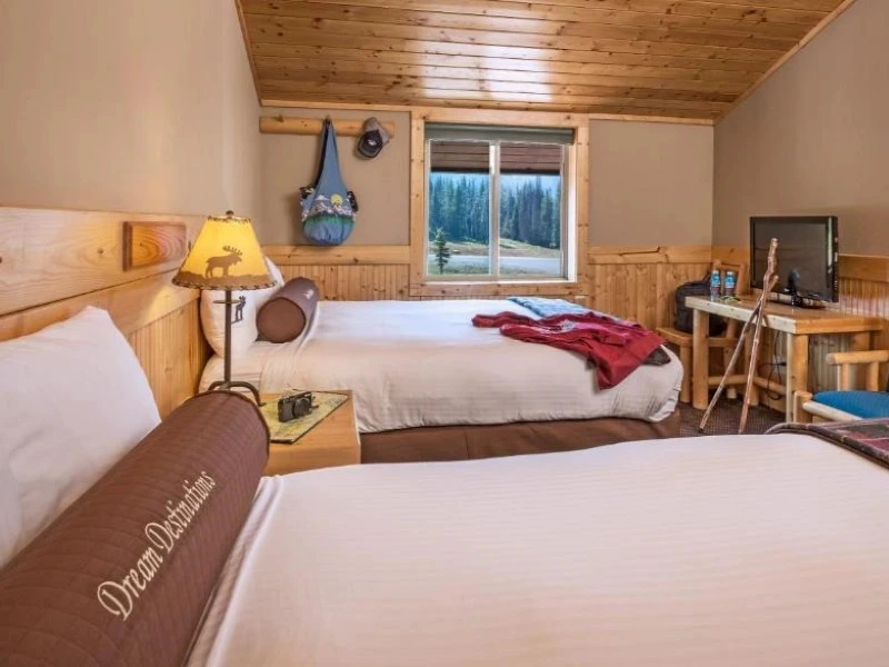 Hotelzimmer im Grand Teton NP, USA