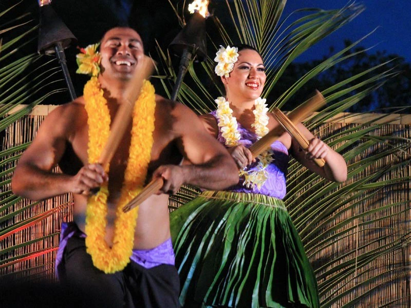 Zwei Einheimische Hawaiianer