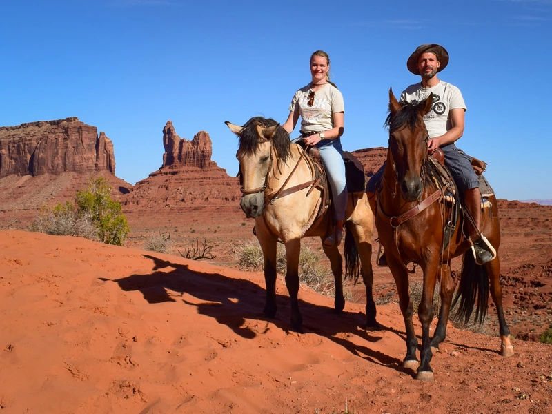 Reiten im Monument Valley