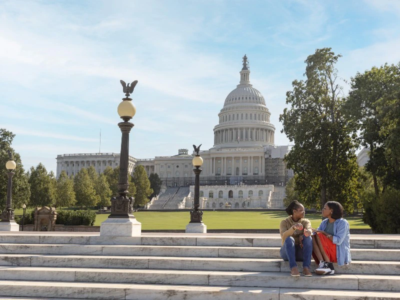 Reisende in Washington DC