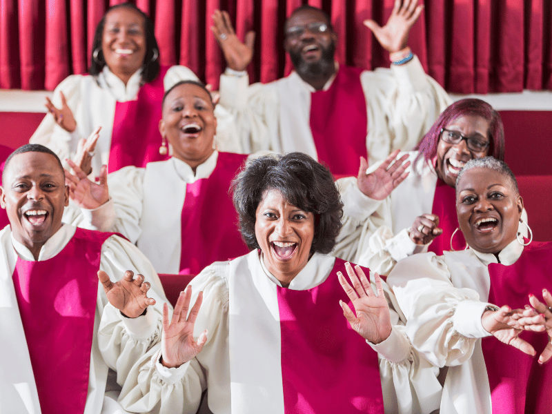 Gospelsänger in den USA