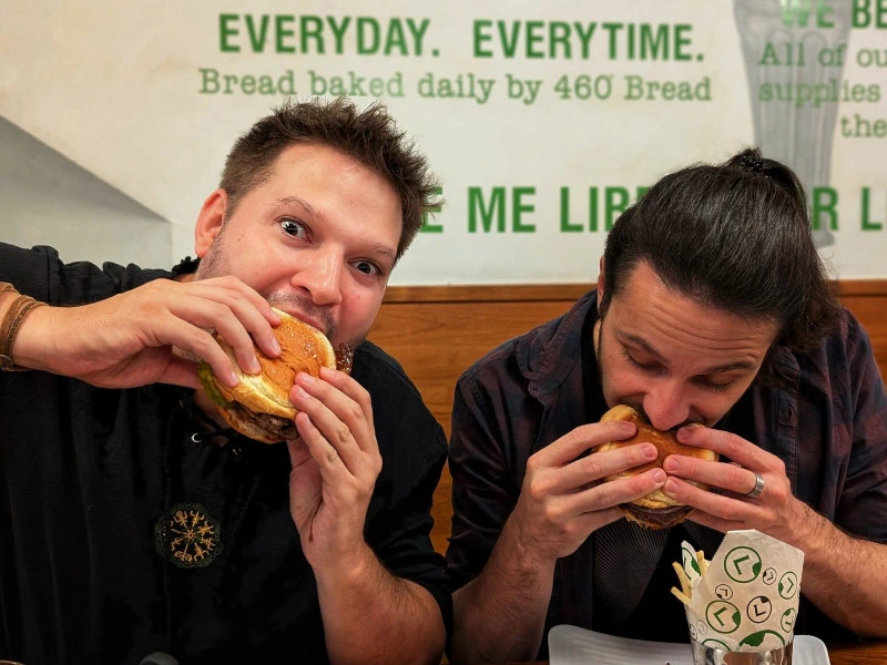 Burger essen in den USA