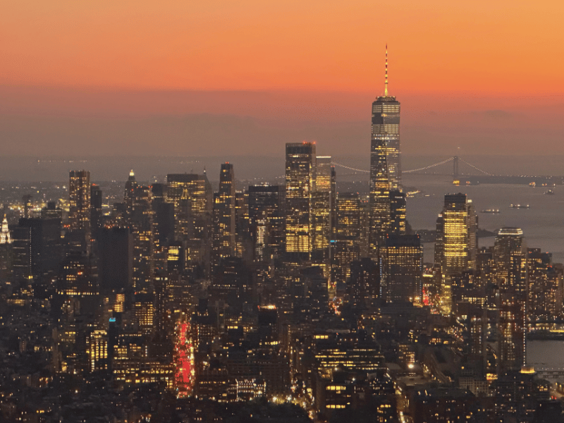 Skyline in New York in den USA