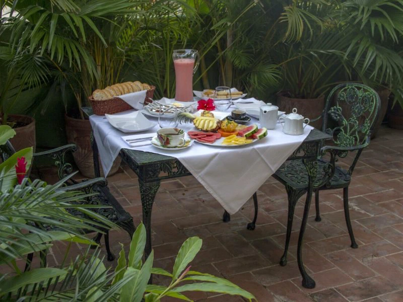 Fruehstueck in einer Casa in Santa Clara in Kuba