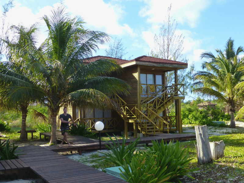 Bungalow in der Unterkunft auf Cayo Levisa in Kuba