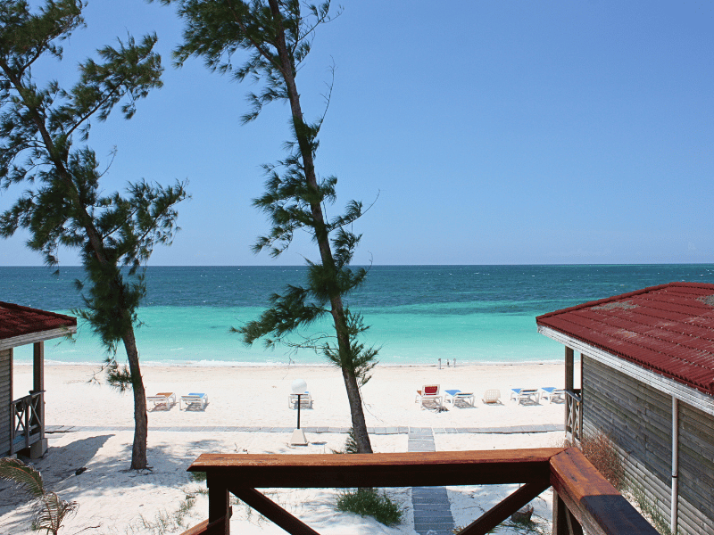 Strand vor der Unterkunft auf Cayo Levisa in Kuba