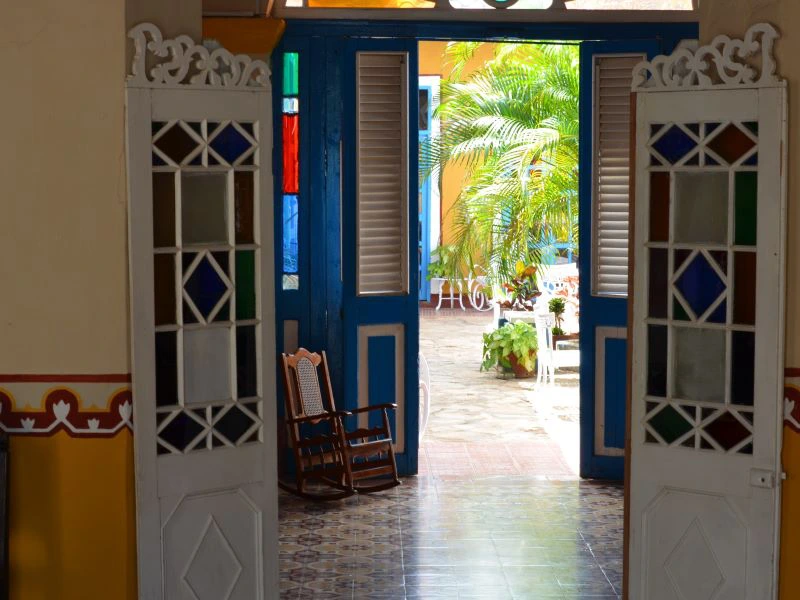 Eindruecke einer Casa in Remedios in Kuba