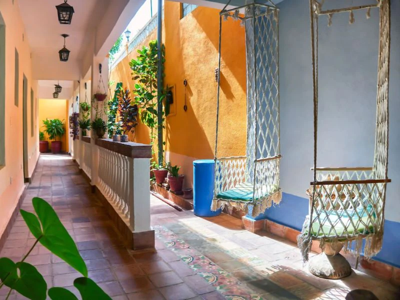 Innenhof einer Casa in Trinidad in Kuba