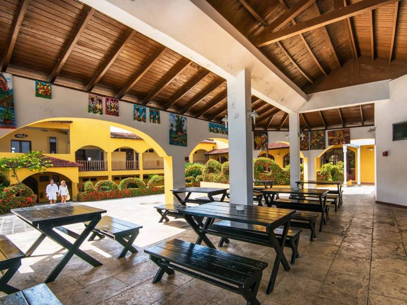 Innenhof im Hotel in Baracoa in Kuba