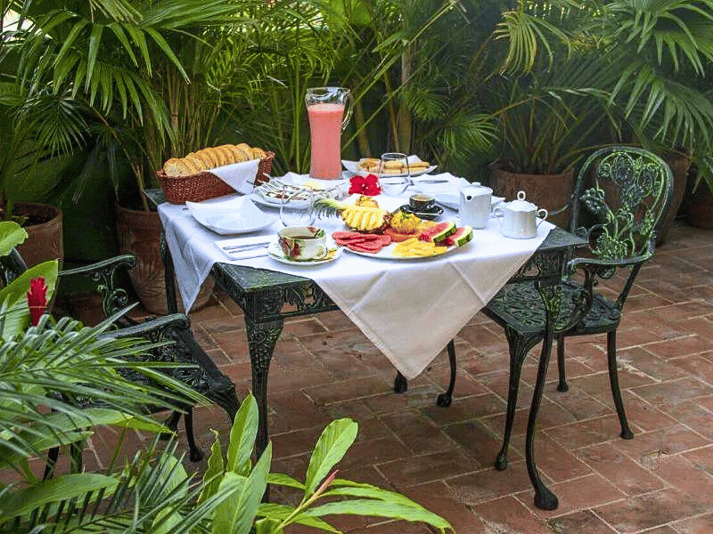 Fruehstueck in einer Casa in Santa Clara in Kuba