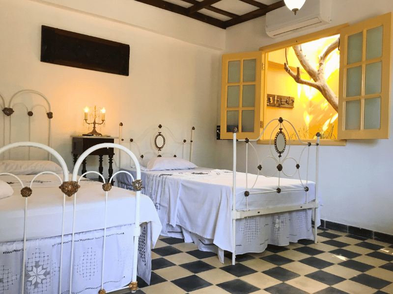 Zimmer einer Upgrade Casa in Trinidad in Kuba