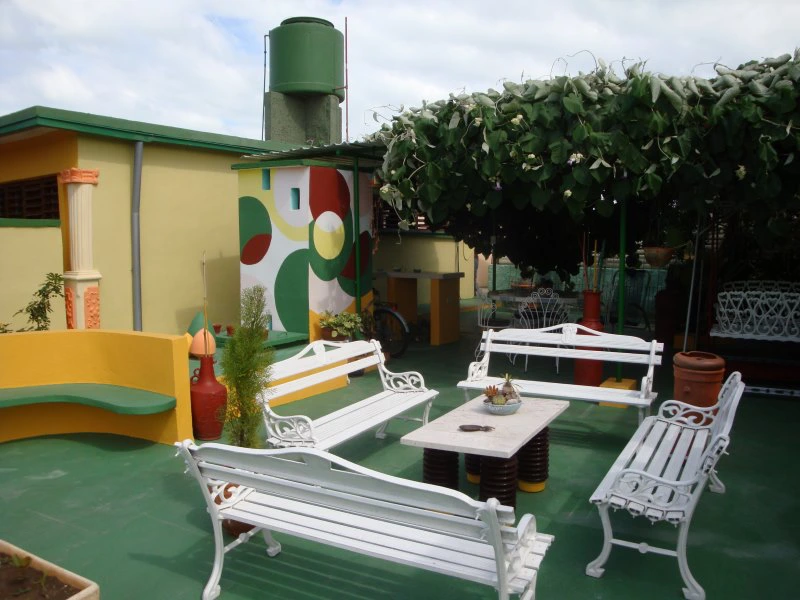 Terrasse in einer Casa in Varadero in Kuba