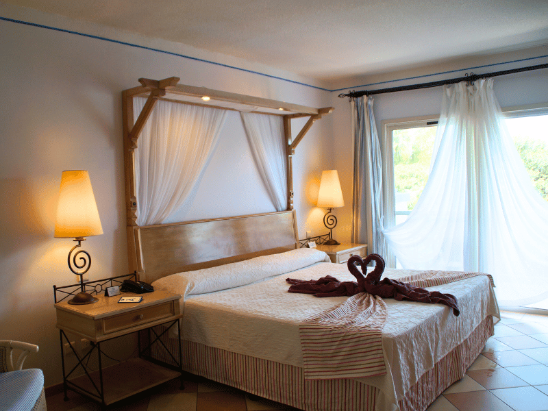 Gemuetliches Zimmer im Hotel auf Cayo Santa Maria in Kuba