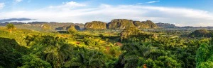 Blick auf das Viñales Tal