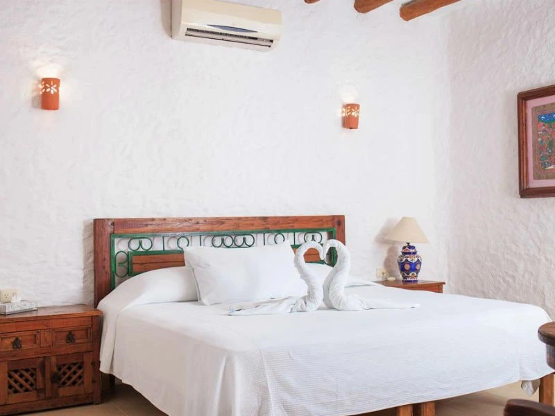 Zimmer im Hotel auf Holbox in Mexiko