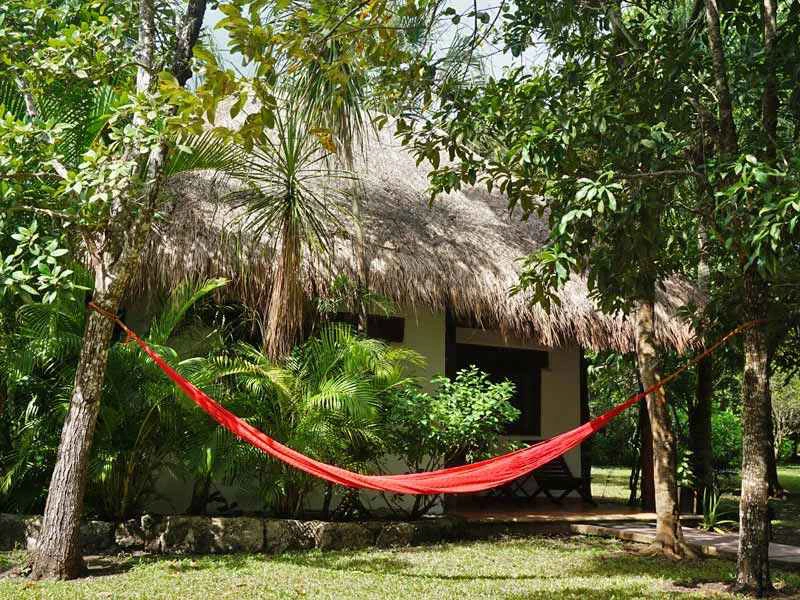 Haengematte in Bacalar in Mexiko