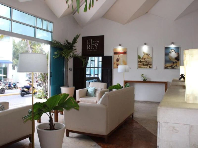 Lobby des Hotels auf der Isla Mujeres