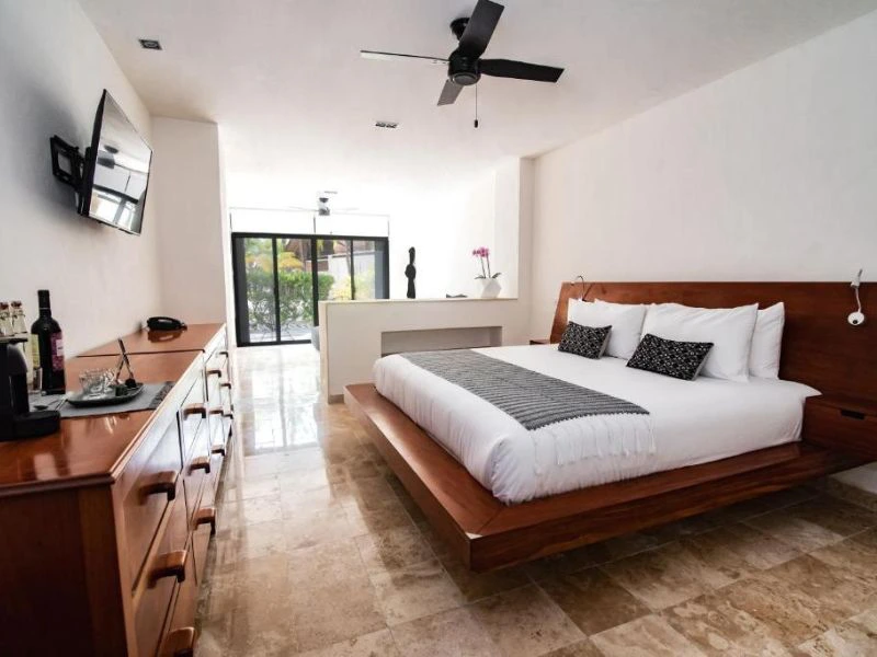 Zimmer der Unterkunft auf der Isla Mujeres, Mexiko