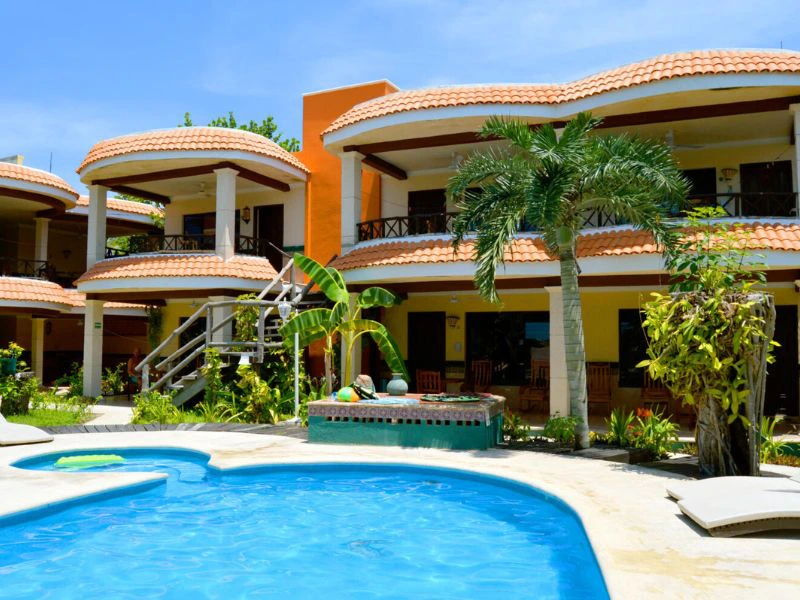 Pool auf der Isla Mujeres, Mexiko