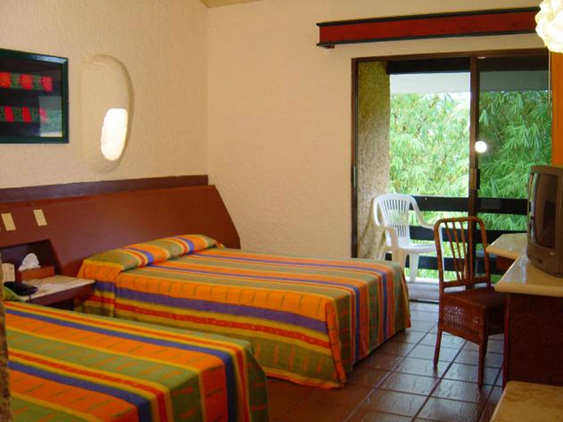 Hotelzimmer mit Balkon in Palenque bei Mexiko Reise