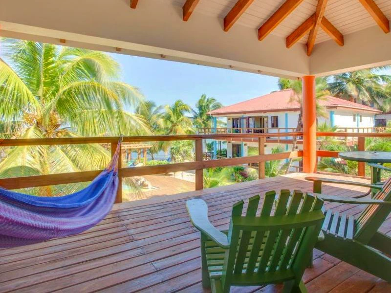 Veranda im Hotel in Placencia in Belize