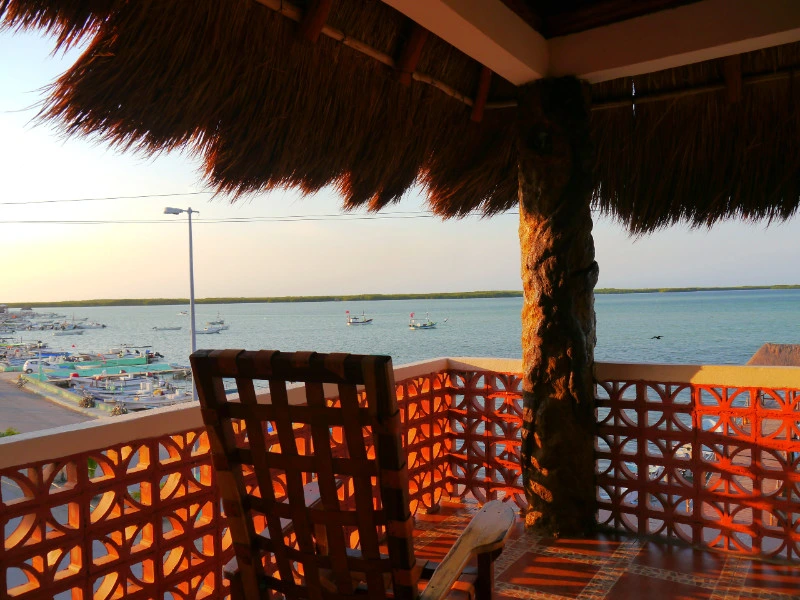 Ausblick über das Meer in Mexiko