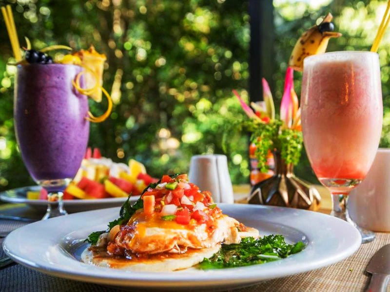 Essen in der Unterkunft in Belize