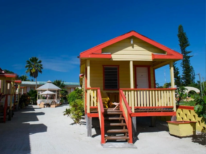 Cabin im Hotel in Caye Caulker in Belize