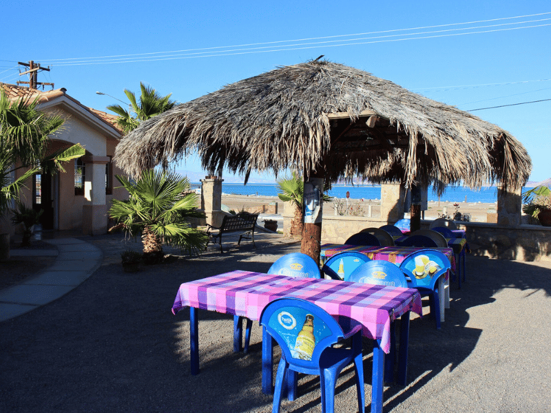 Restaurant im Hotel in Bahia de Los Angeles in Mexiko