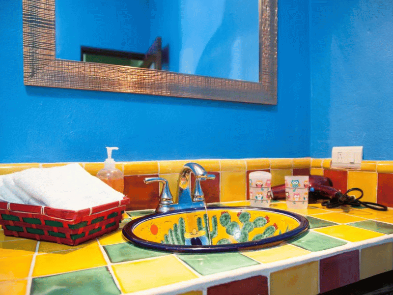 Badezimmer im Hotel in La Paz in Mexiko