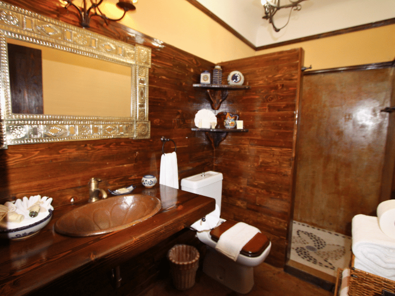 Badezimmer im Hotel in La Paz in Mexiko