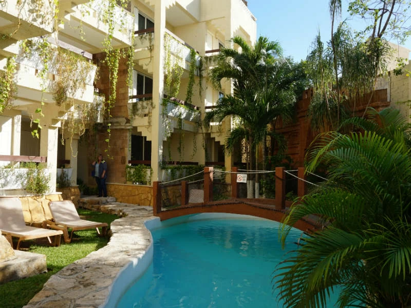 Pool im Hotel in Playa del Carmen in Mexiko