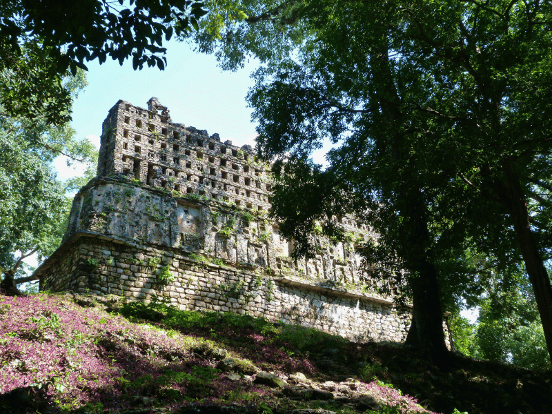 Koenigspalast in Yaxchilan in Mexiko