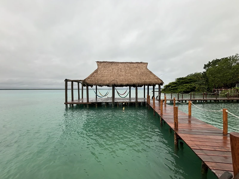 Steg an der Laguna Bacalar