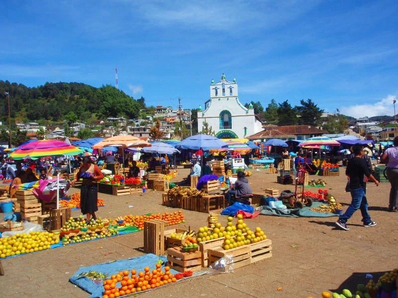 Markt in San Cristobal in Mexiko