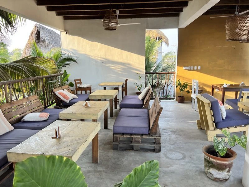 Restaurant in der Unterkunft in El Paradon, Guatemala