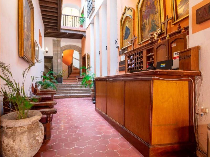 Historisches Ambiente im Hotel in Guanajuato, Mexiko